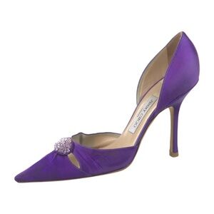 Jimmy Choo Violet Satin Heels